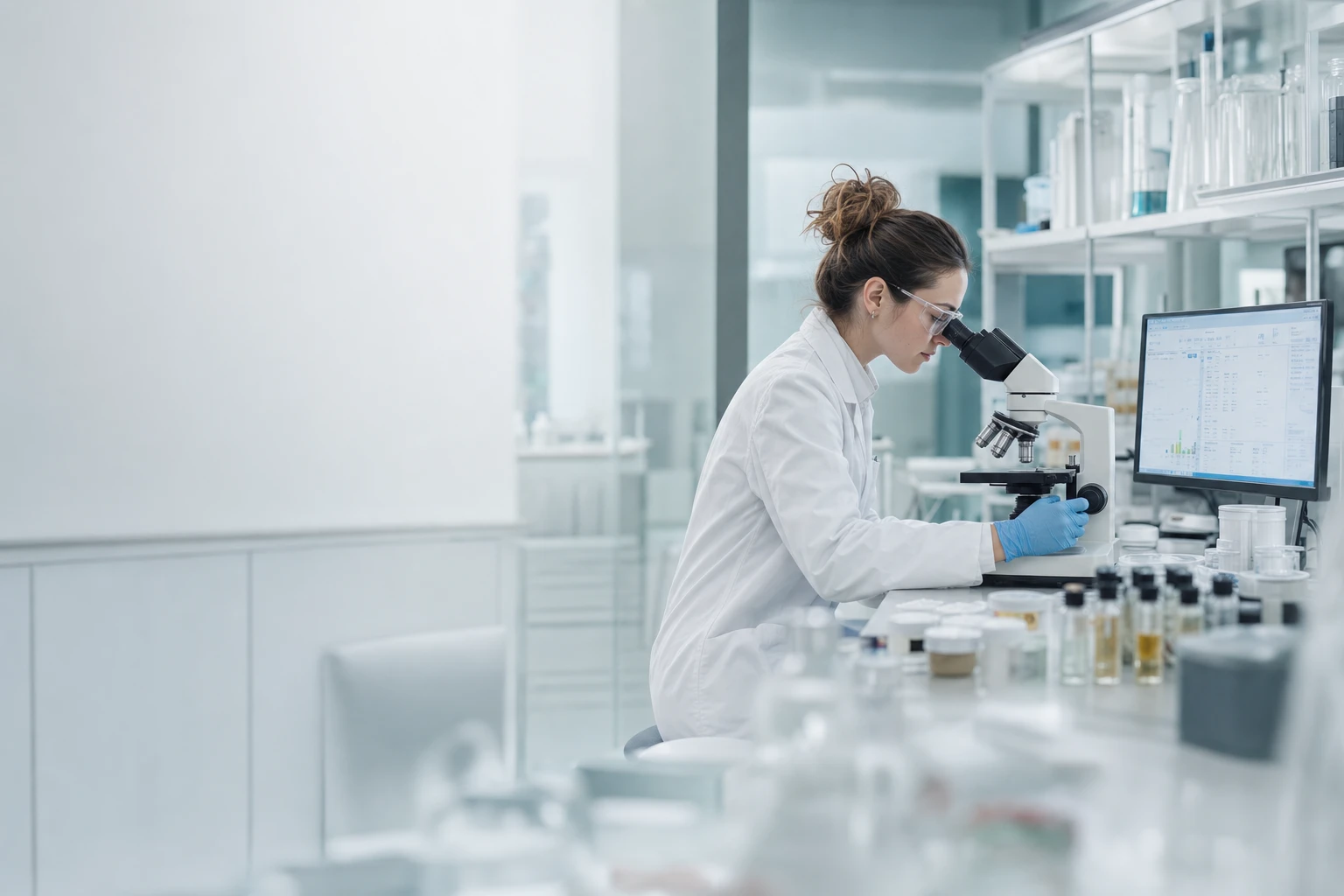 Stability testing and quality analysis in the Ausmetix research and development laboratory